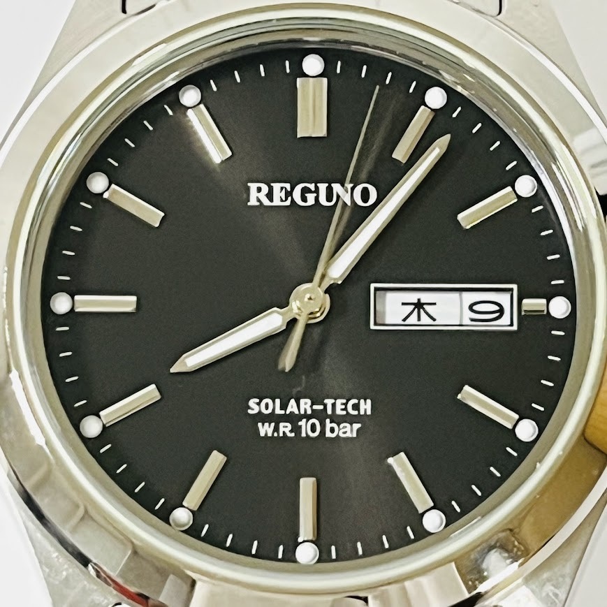 ★CITIZEN★　シチズン　REGUNO　レグノ　J800-S106575　ソーラー　黒文字盤　稼働品　未使用_画像2
