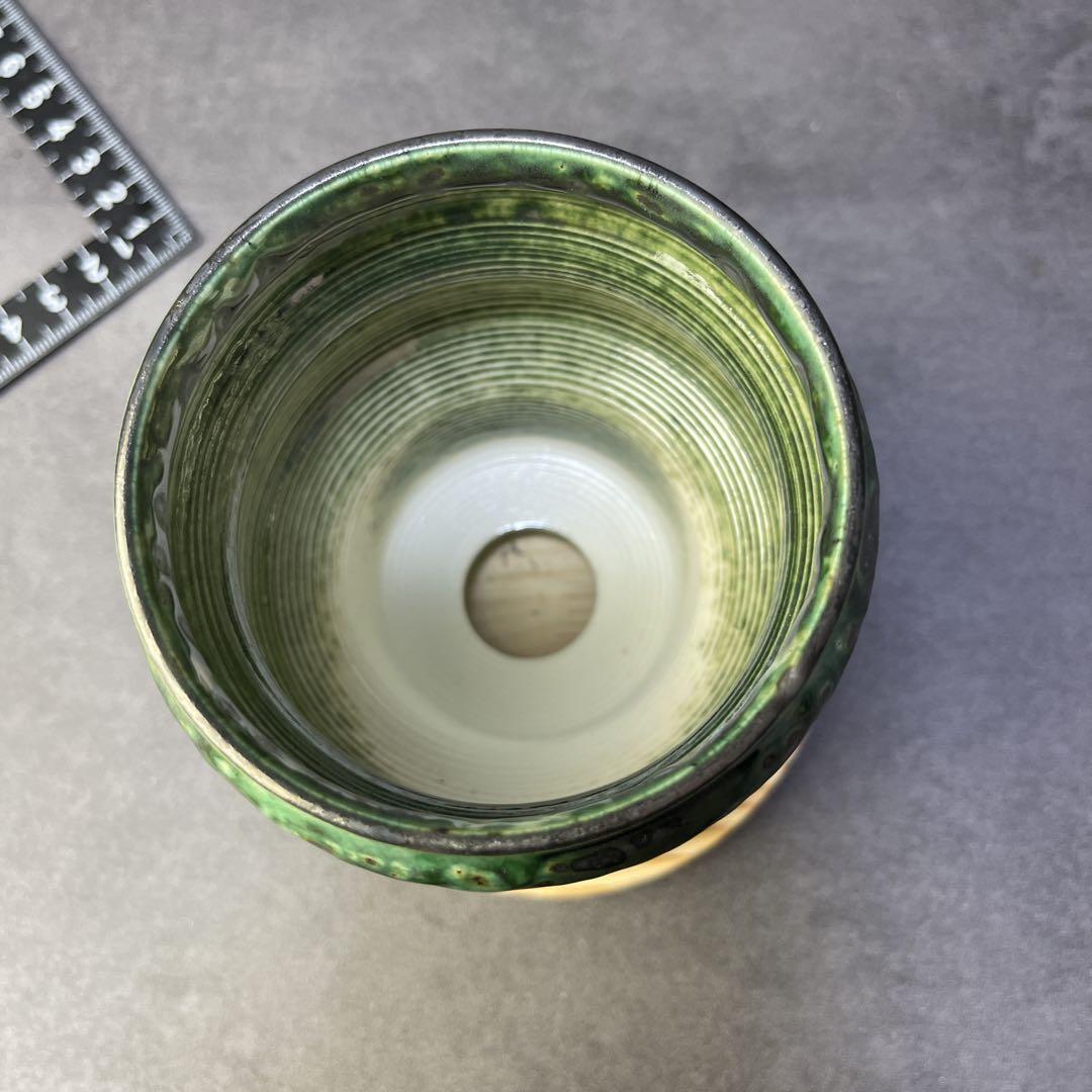 え607 HAND Made 植木鉢 M号　陶器検（アガベ パキプス 姫巌竜 帝釈天 黒火焔 factory SRL カタチ製作所 グラキリス 塊根植物 亀甲竜_画像5