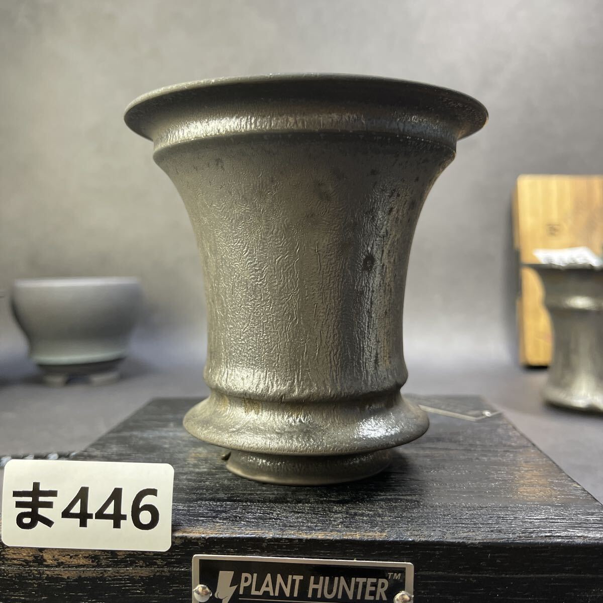 ま446 HAND Made 植木鉢 陶器検（アガベ パキプス 姫巌竜 帝釈天 黒火焔 factory SRL カタチ製作所 グラキリス 塊根植物 亀甲竜_画像1