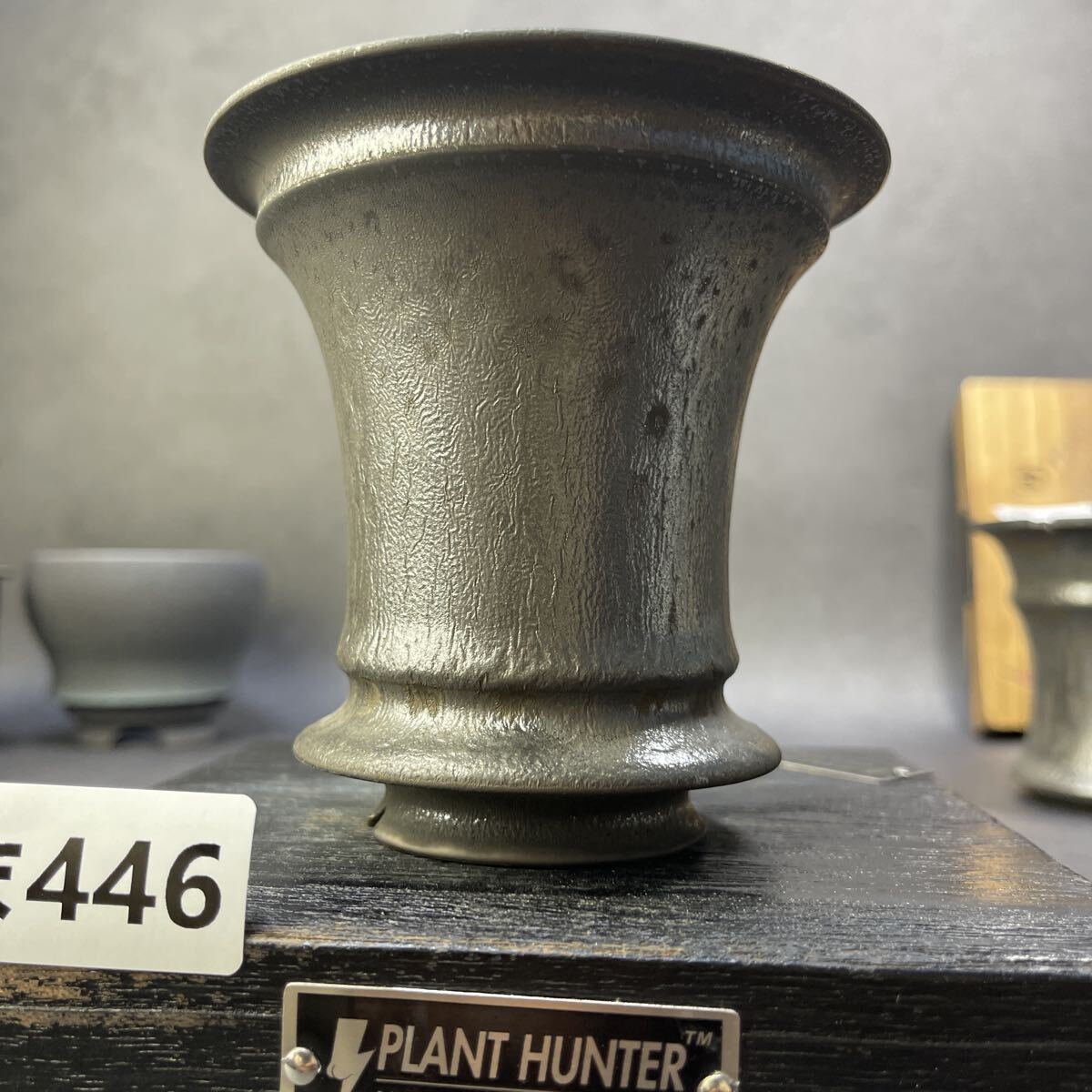 ま446 HAND Made 植木鉢 陶器検（アガベ パキプス 姫巌竜 帝釈天 黒火焔 factory SRL カタチ製作所 グラキリス 塊根植物 亀甲竜_画像2