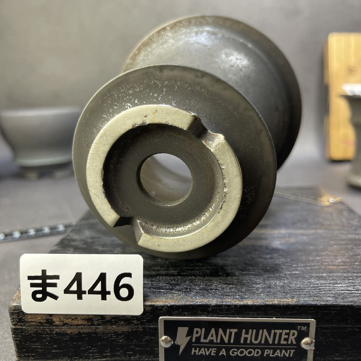 ま446 HAND Made 植木鉢 陶器検（アガベ パキプス 姫巌竜 帝釈天 黒火焔 factory SRL カタチ製作所 グラキリス 塊根植物 亀甲竜_画像7