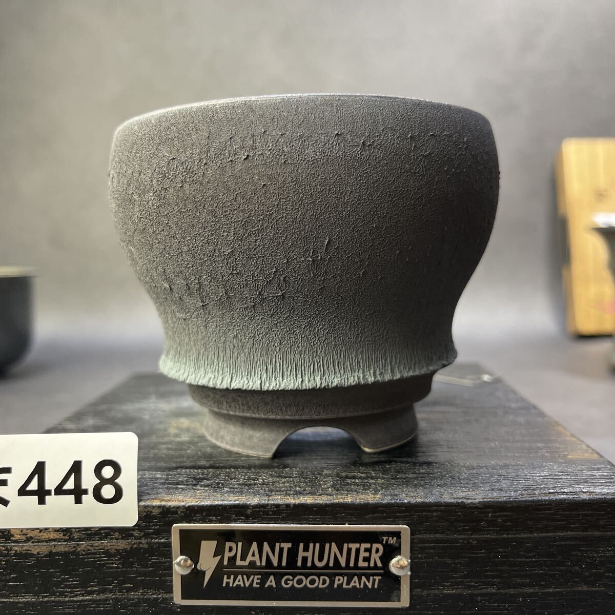 ま448 HAND Made 植木鉢 陶器検(アガベ パキプス 姫巌竜 帝釈天 黒火焔 factory SRL カタチ製作所 グラキリス 塊根植物 亀甲竜_画像1