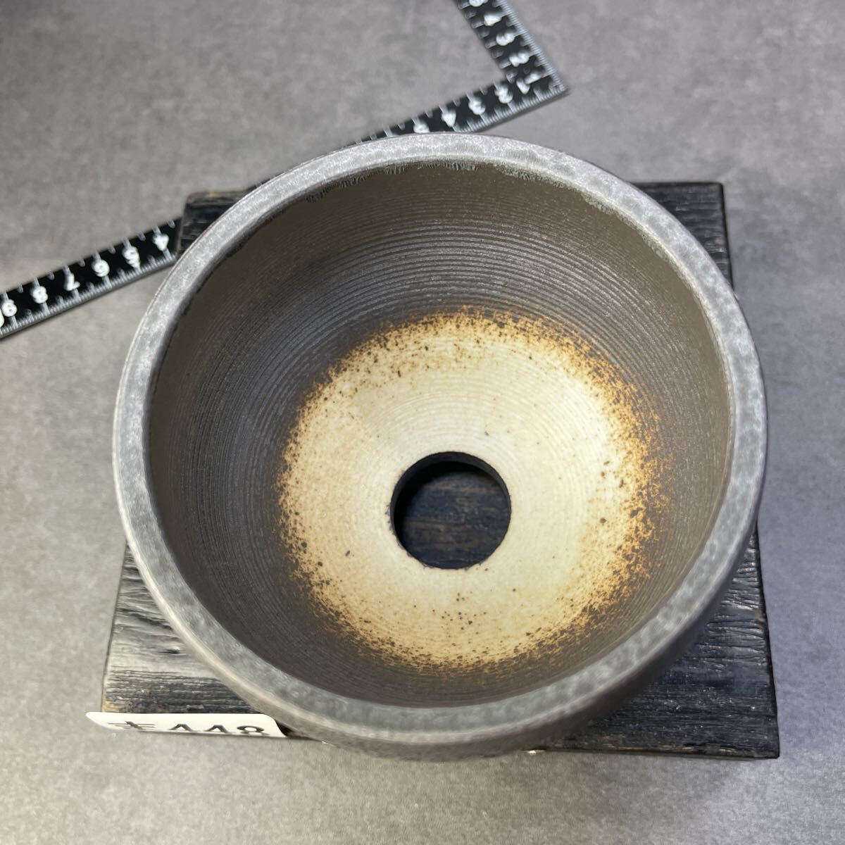 ま448 HAND Made 植木鉢 陶器検(アガベ パキプス 姫巌竜 帝釈天 黒火焔 factory SRL カタチ製作所 グラキリス 塊根植物 亀甲竜_画像3