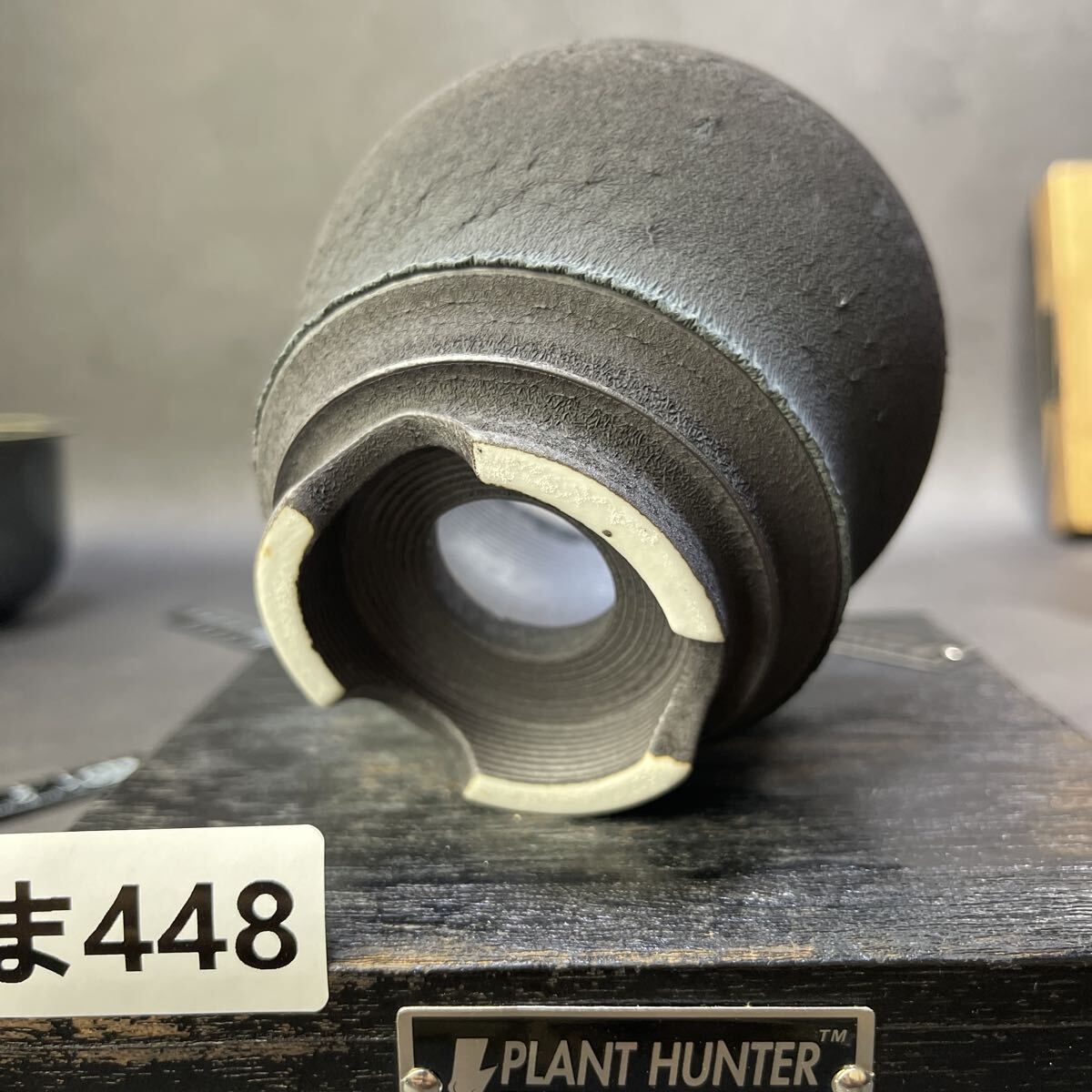 ま448 HAND Made 植木鉢 陶器検(アガベ パキプス 姫巌竜 帝釈天 黒火焔 factory SRL カタチ製作所 グラキリス 塊根植物 亀甲竜_画像7