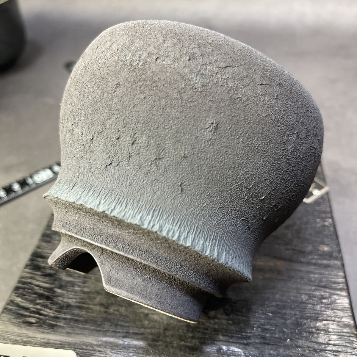 ま448 HAND Made 植木鉢 陶器検(アガベ パキプス 姫巌竜 帝釈天 黒火焔 factory SRL カタチ製作所 グラキリス 塊根植物 亀甲竜_画像8