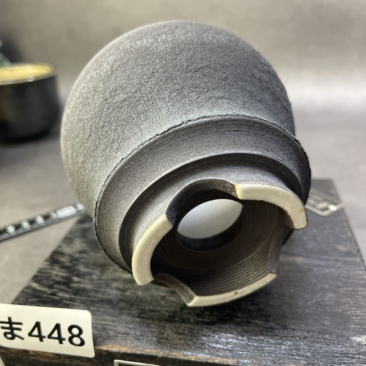 ま448 HAND Made 植木鉢 陶器検(アガベ パキプス 姫巌竜 帝釈天 黒火焔 factory SRL カタチ製作所 グラキリス 塊根植物 亀甲竜_画像10