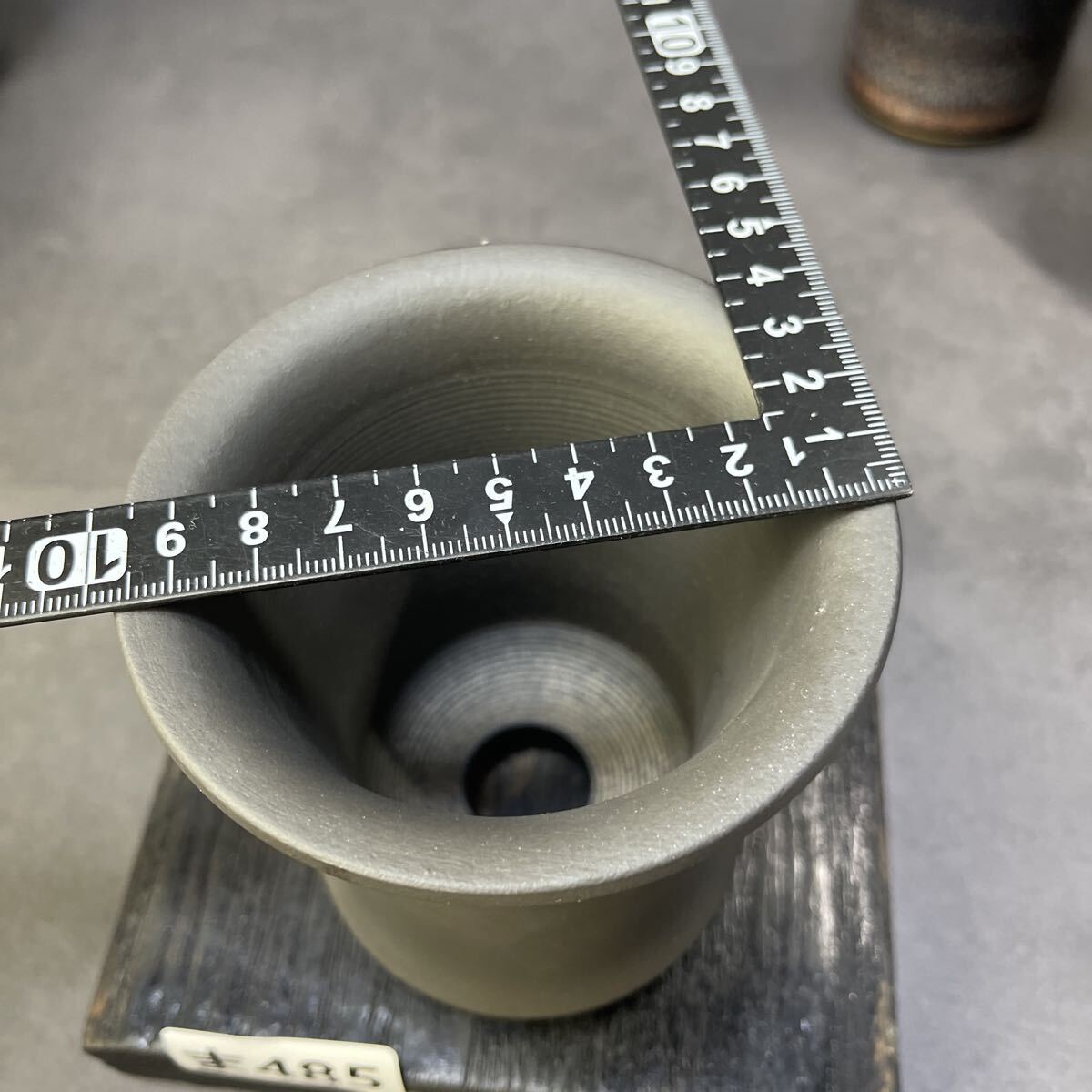 ま485 HAND Made 植木鉢 陶器検(アガベ パキプス 姫巌竜 帝釈天 黒火焔 factory SRL カタチ製作所 グラキリス 塊根植物 亀甲竜_画像4