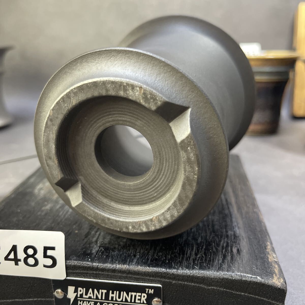 ま485 HAND Made 植木鉢 陶器検(アガベ パキプス 姫巌竜 帝釈天 黒火焔 factory SRL カタチ製作所 グラキリス 塊根植物 亀甲竜_画像7