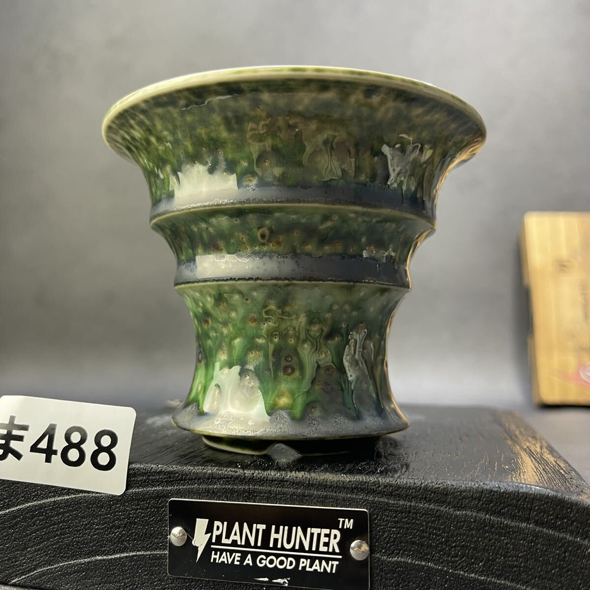 ま488 HAND Made 植木鉢 陶器検（アガベ パキプス 姫巌竜 帝釈天 黒火焔 factory SRL カタチ製作所 グラキリス 塊根植物 亀甲竜_画像1