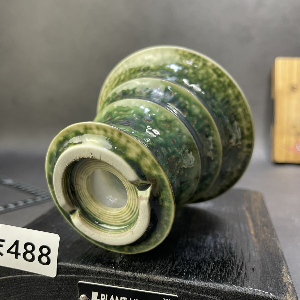 ま488 HAND Made 植木鉢 陶器検（アガベ パキプス 姫巌竜 帝釈天 黒火焔 factory SRL カタチ製作所 グラキリス 塊根植物 亀甲竜_画像8