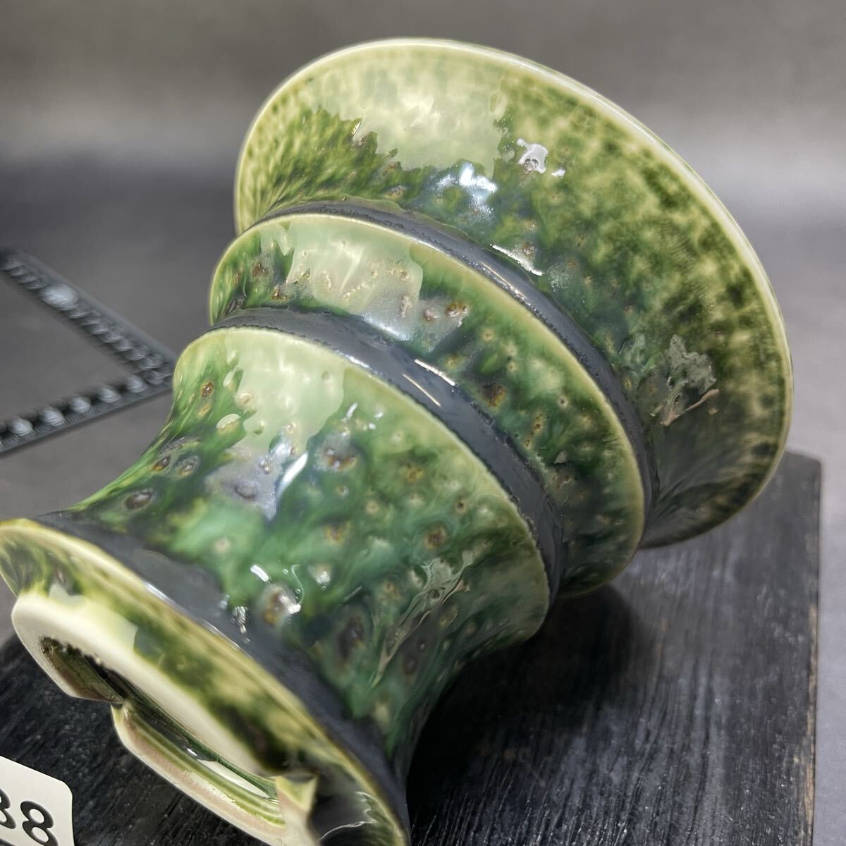 ま488 HAND Made 植木鉢 陶器検（アガベ パキプス 姫巌竜 帝釈天 黒火焔 factory SRL カタチ製作所 グラキリス 塊根植物 亀甲竜_画像9