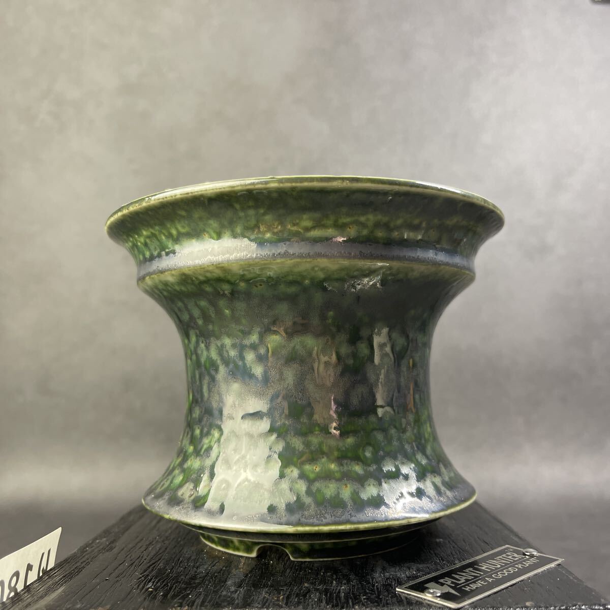 li180 огонь гора зеленый обжиг в печи менять L HAND Made цветочный горшок керамика осмотр ( агава pakips.. дракон .. небо чёрный огонь .factory SRLkatachi завод gla сверло s. корень растения 