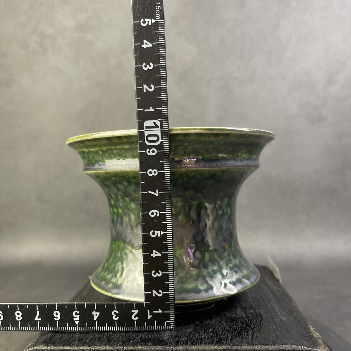 li180 огонь гора зеленый обжиг в печи менять L HAND Made цветочный горшок керамика осмотр ( агава pakips.. дракон .. небо чёрный огонь .factory SRLkatachi завод gla сверло s. корень растения 