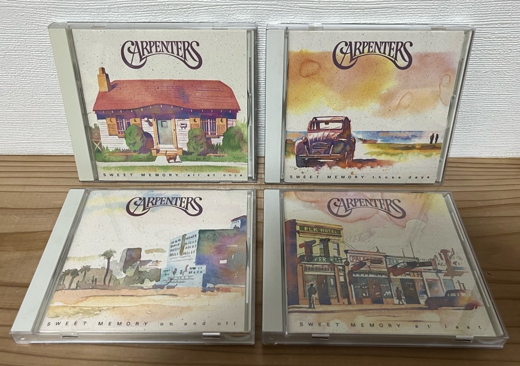 CARPENTERS SWEET MEMORY all at once / those days / on and off / at last 中古CD4枚セット 1994 1995 PolyGram / 千趣会 カーペンターズ_画像1