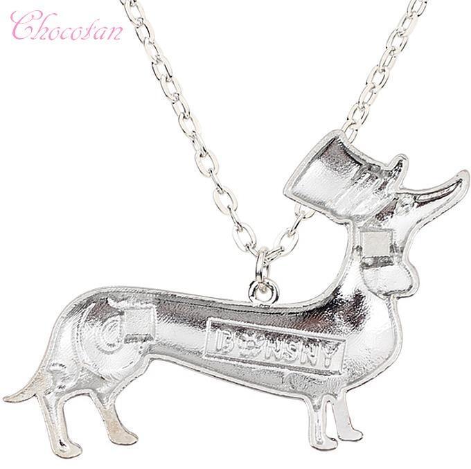 【送料無料】ダックス Ｂ 帽子 茶 エナメルネックレス ダックス【新品】_画像6