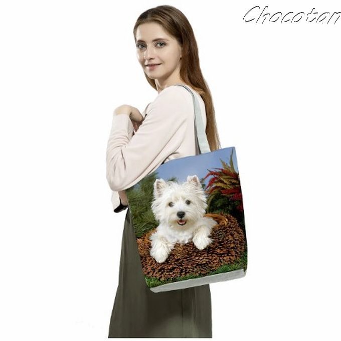 【送料無料】ダックスフンド Ｂ 内布 ポケット付き トートバッグ【新品】_画像9