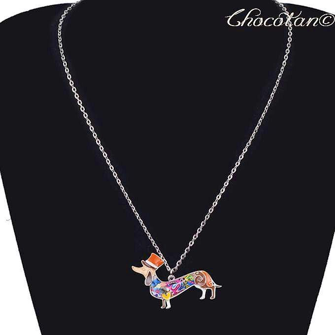 【送料無料】ダックス Ｂ 帽子 茶 エナメルネックレス ダックス【新品】_画像4