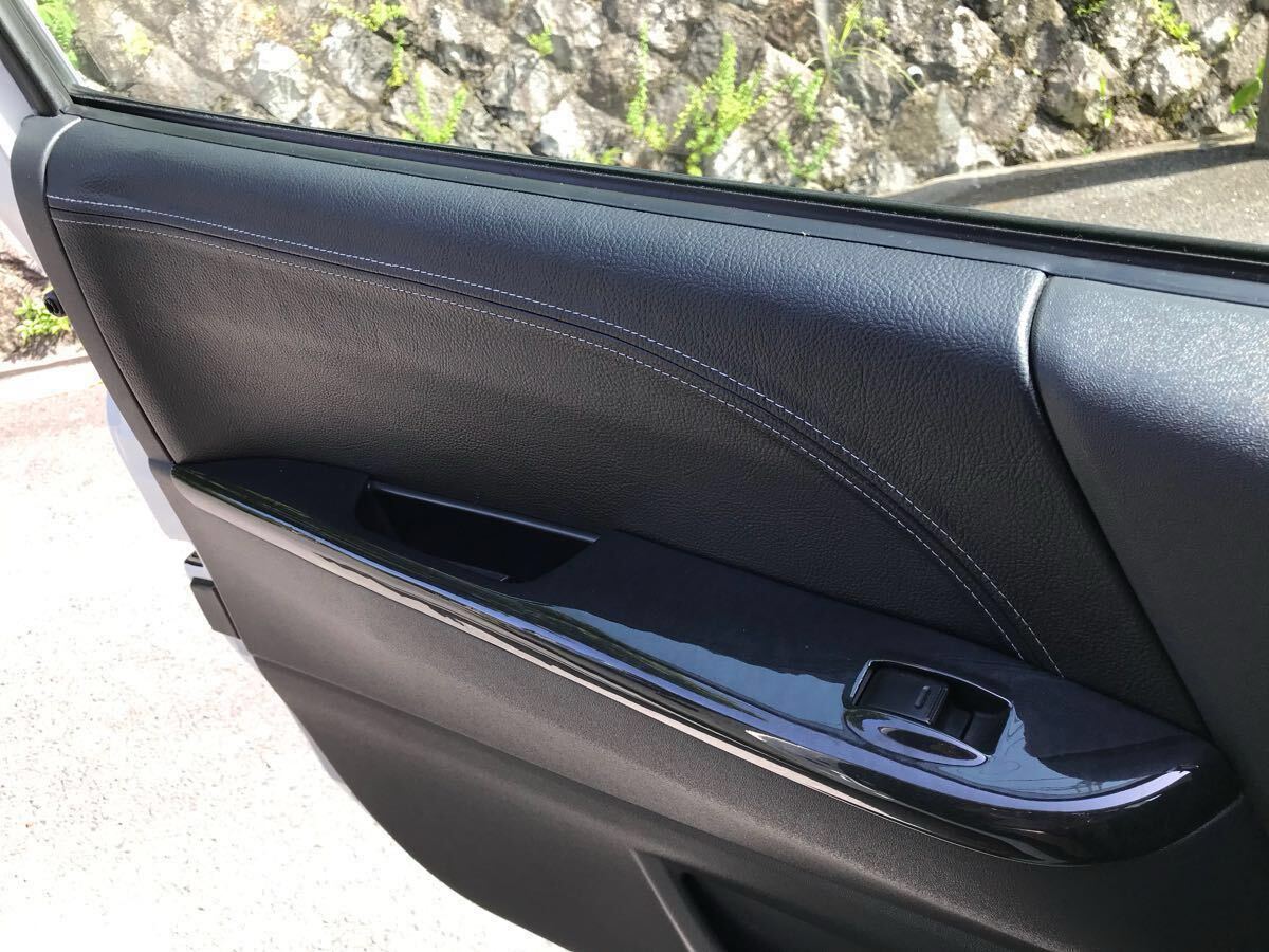 ★ハイエース200系 フロント ドアパネル ユーロステッチレザー張り生地★_画像2