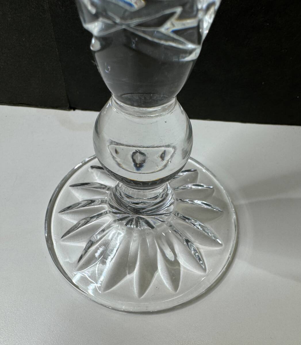 71511■KAMEI GLASS カメイガラス フラワーベース 花瓶 CRYSTAL DONAU クリスタルドナウ 一輪挿し 花器 箱付/おそらく未使用_画像4