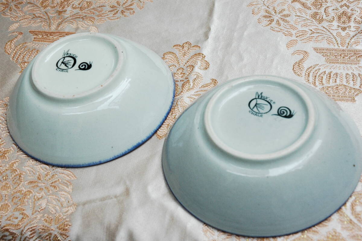 メキシコ/トナラ焼き2枚セット 直径175/高さ50　オール手描き！　送料900円_画像4