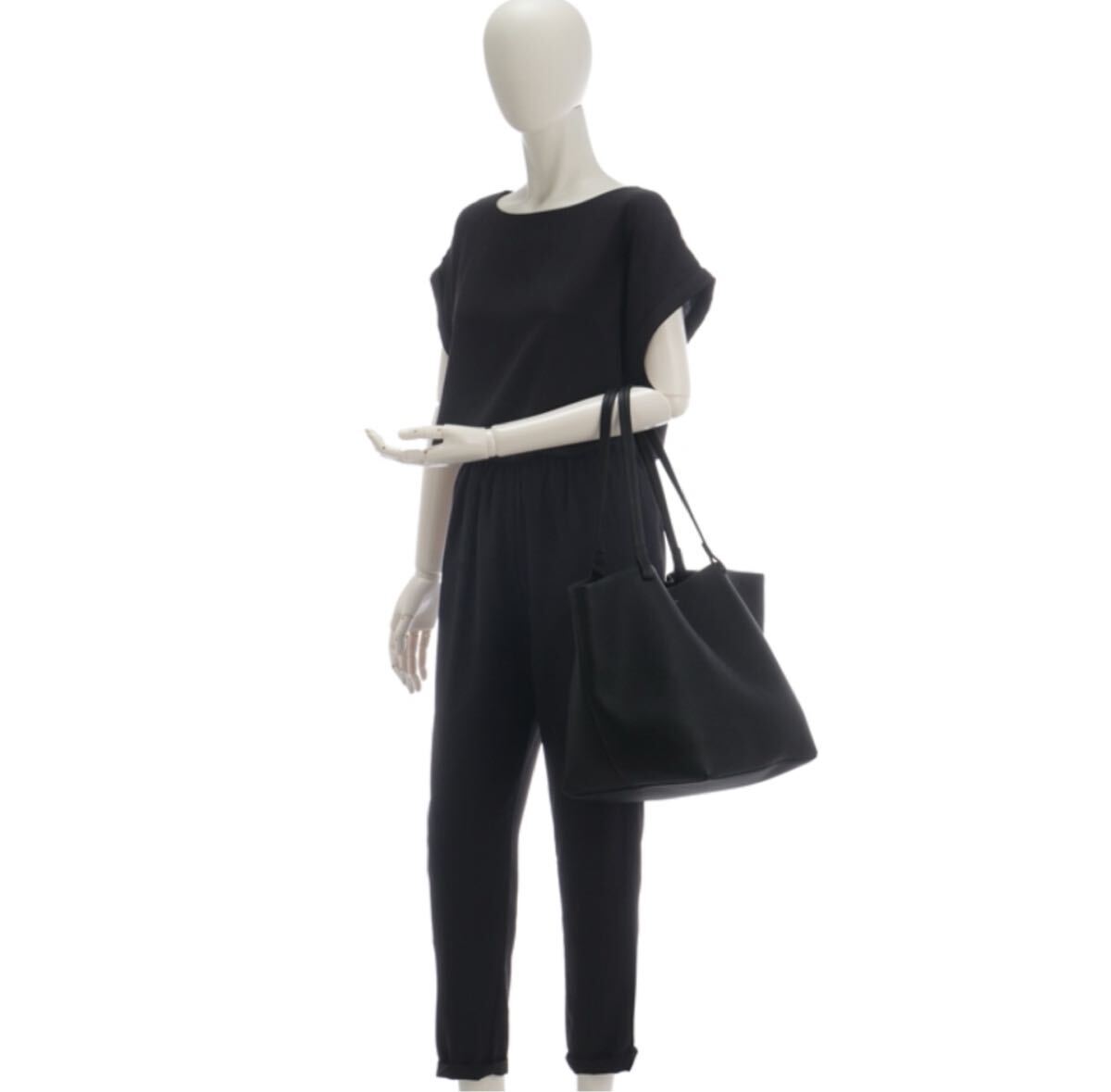 【新品】The Row ザロウ　パークトートスリー　ブラック 大容量 トートバッグ_画像10