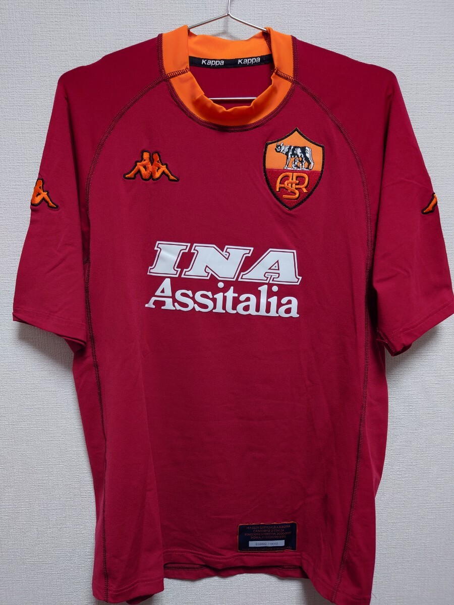 Kappa 2000~2001 победа память ограничение AS Rome средний рисовое поле Британия . форма skteto patch имеется AS Roma Hidetoshi Nakata