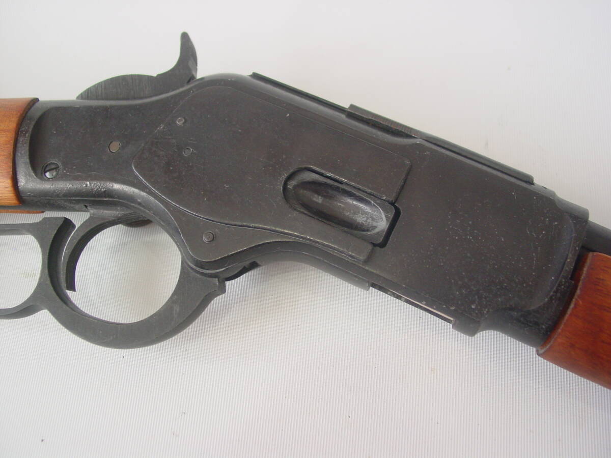 ★MGC WINCHESTER ウィンチェスター M73 ウエスタン サドルカービン レバーアクション 木製ストック 金属製モデルガン SMG刻印_画像3