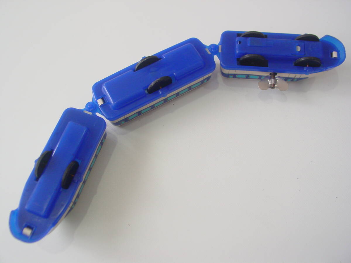 ★未使用 東京プレイシング商会 トープレ 3両連結 ゼンマイでよく走る 超特急 ひかり号 ブリキ 0系新幹線 ヴィンテージ 昭和レトロ_画像7