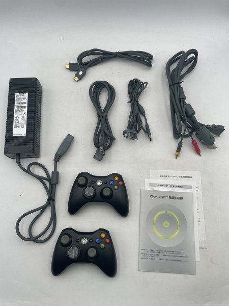 【中古・現状品】通電のみ確認済 Microsoft マイクロソフト Xbox 360 本体 120GB CONSOLE HDD ゲーム 1FA1-S100-10E15_画像2