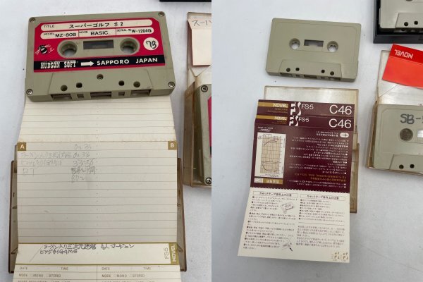 【ジャンク品】MZ-80B テープ カセット ソフト まとめ 17本 セット HUDSON ハドソン 九十九 ツクモオリジナル など 他 ZA3A-S60-10E87_画像7