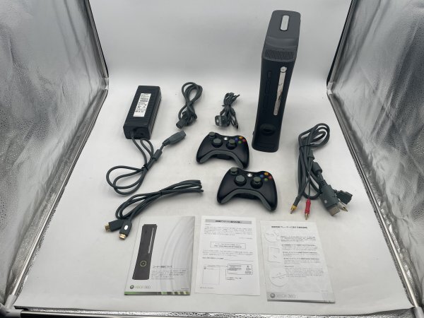 【中古・現状品】通電のみ確認済 Microsoft マイクロソフト Xbox 360 本体 120GB CONSOLE HDD ゲーム 1FA1-S100-10E15_画像1