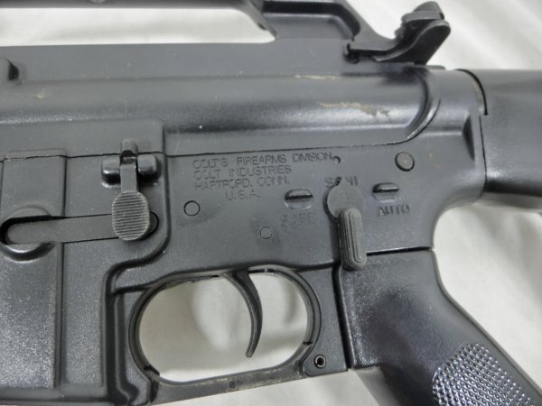 【中古現状品】JAC M16 A1 COLT AR-15 AIR SOFT GUN エアソフトガン アサルト ライフル ミリタリー 補修あり ジャンク 1FB2-T160-10MA1644_画像10