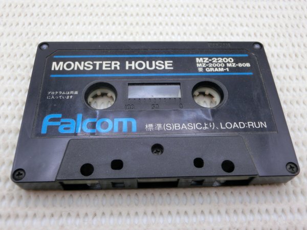 【中古現(xiàn)狀品】MZ-2000/MZ-2200/MZ-80B テープ モンスターハウス MONSTER HOUSE ファルコム Falcom 箱付 GA1B-S60-10TR0438