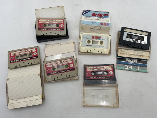 【ジャンク品】MZ-80B テープ カセット ソフト まとめ 17本 セット HUDSON ハドソン 九十九 ツクモオリジナル など 他 ZA3A-S60-10E87_画像6