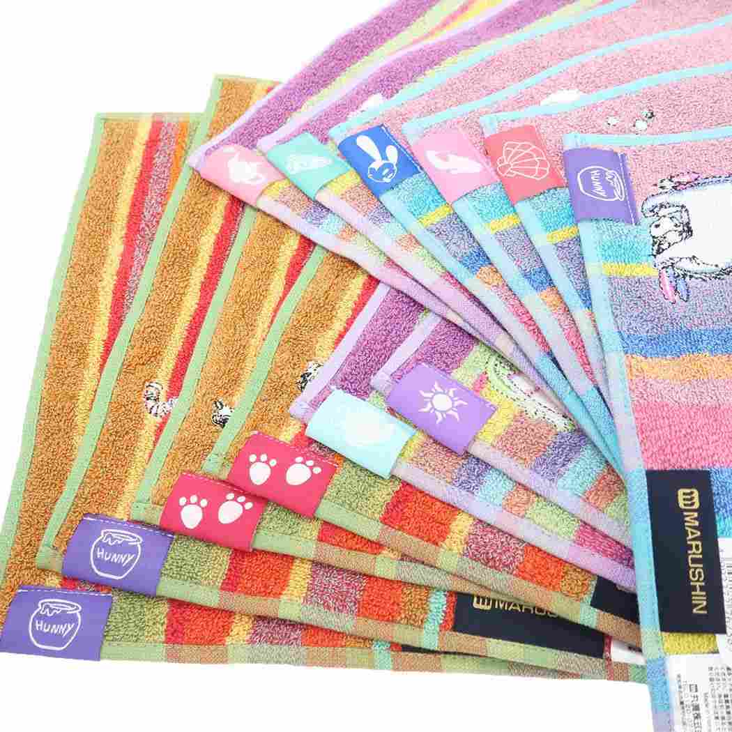 くまのプーさん ディズニー キャラクター ミニタオル ハンカチタオル オレンジファニィ ティガー プレゼント 男の子 女の子 ギフ_画像3