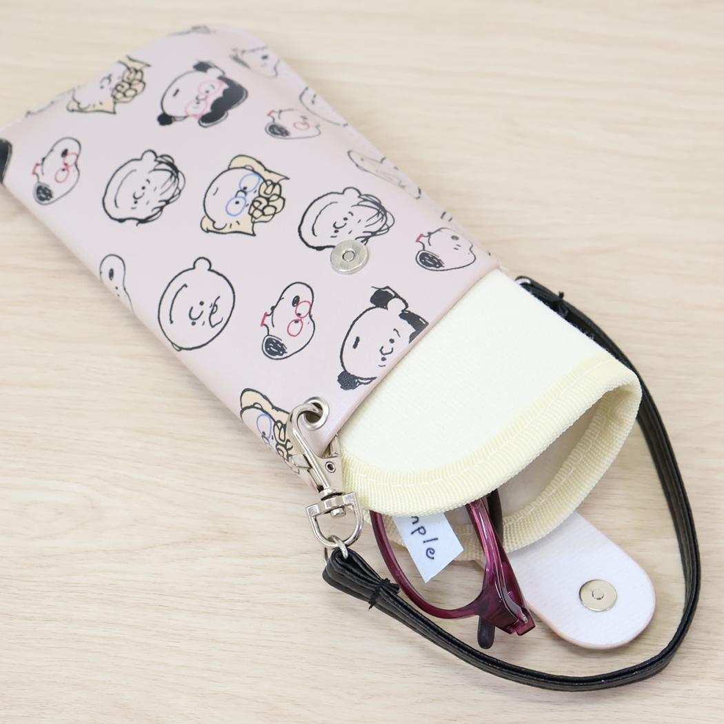 スヌーピー 眼鏡ケース フラットメガネケース メガネが素敵 ピーナッツ カミオジャパン プレゼント キャラクター グッズ_画像3