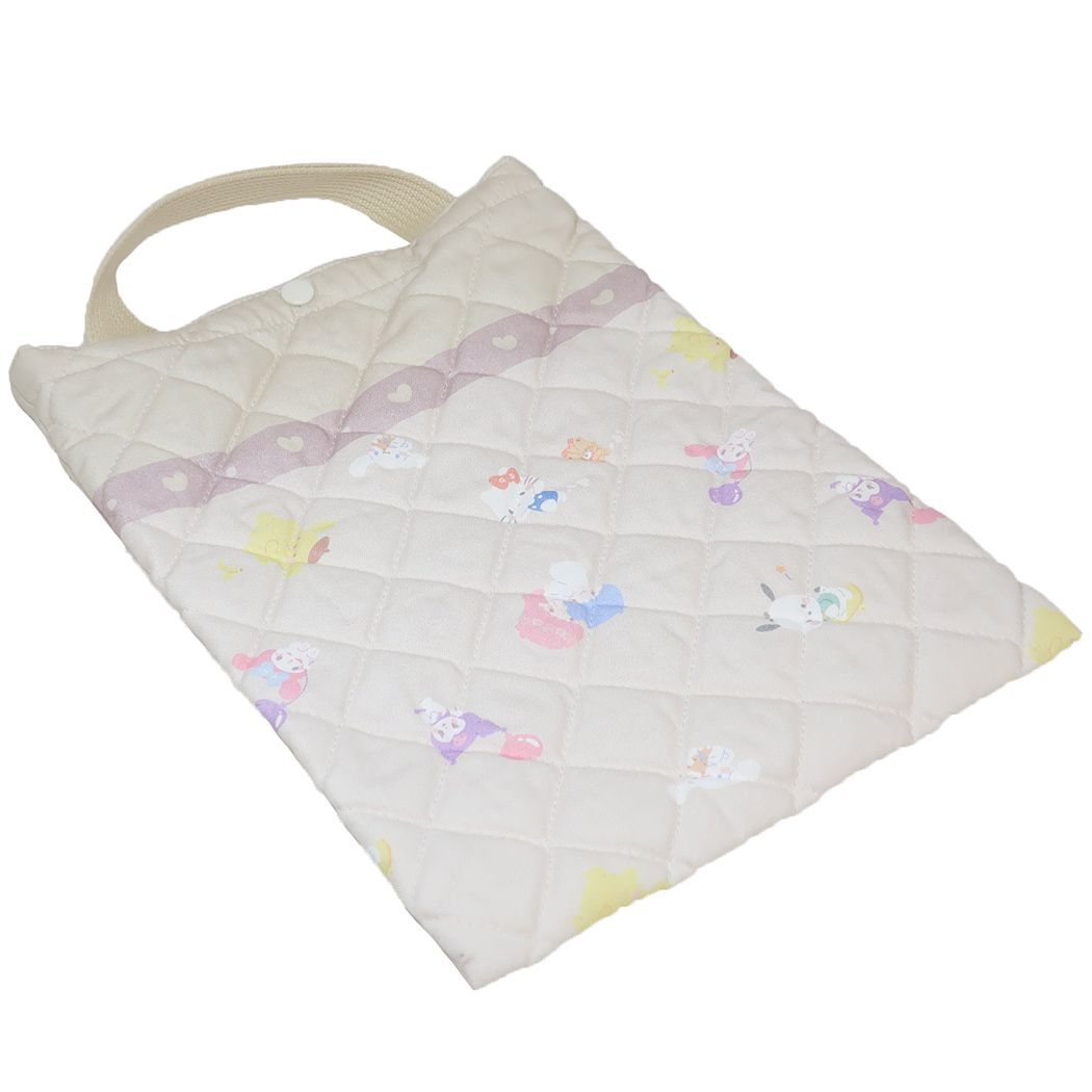 キルトマルチケース サンリオキャラクターズ タブレットケース サンリオ マルヨシ ベージュ 新入学_画像2