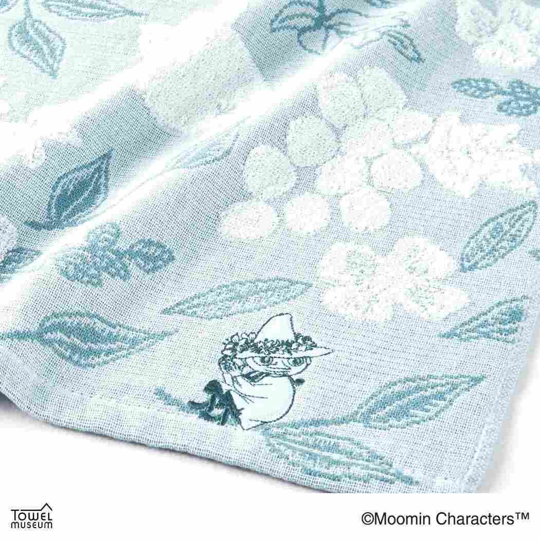 ムーミン ハンドタオル ガーゼパイルフルフィーコットンウォッシュタオル フルーツガーデン スナフキン 北欧 タオル美術館 プレゼン_画像2