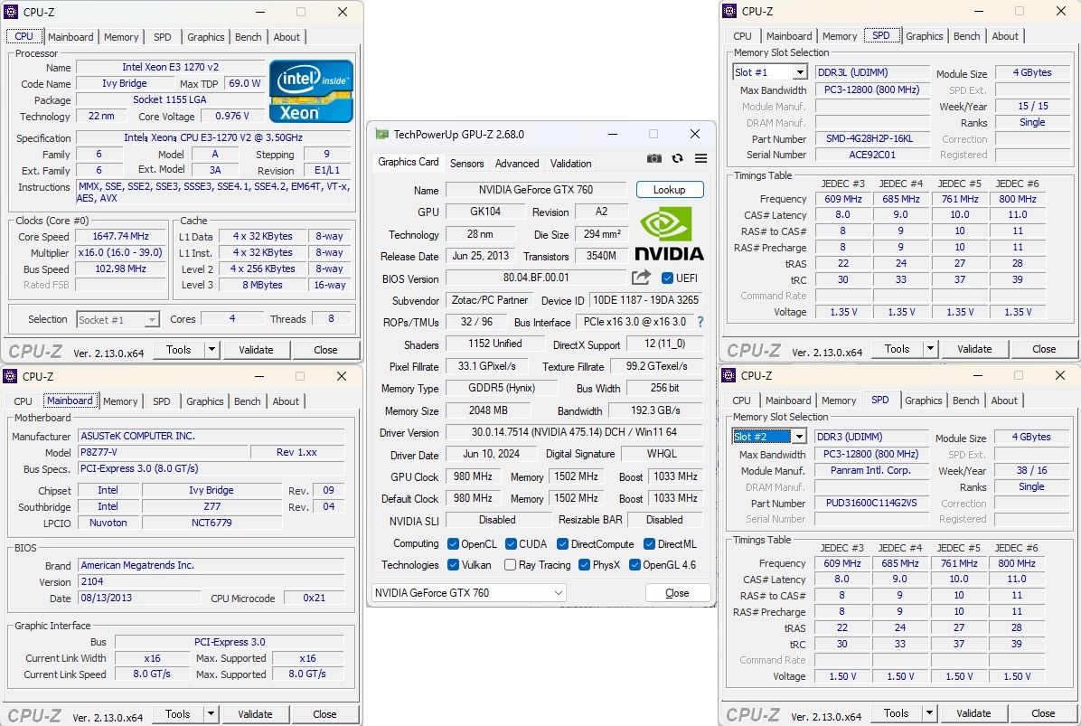 デスクトップPC i7相当/16GB/SSD256GB&HDD1.0TB/GTX760/DVD-RW/500W/Win11Home、動作品、ジャンク扱い_画像7