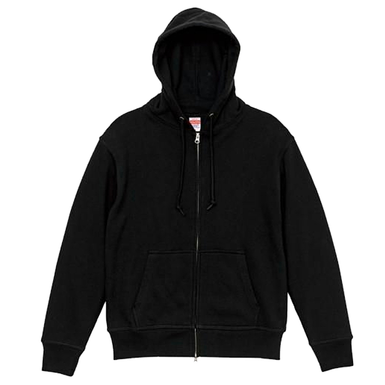 今季新作新品 United Athle 5767 ユナイテッドアスレ 12.7オンス 裏パイル ダブルジップ フルジップ スウェット パーカー ブラック XL表記_画像3