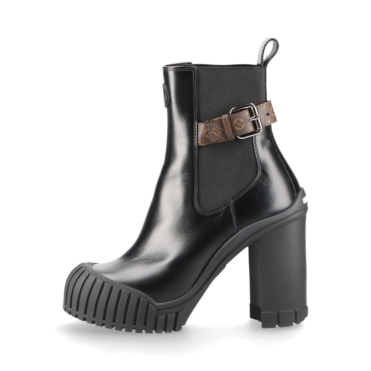 ルイ・ヴィトン LOUIS VUITTON ブーツ ルビー アンクル ショート Size:35 レザー ブラック_画像2