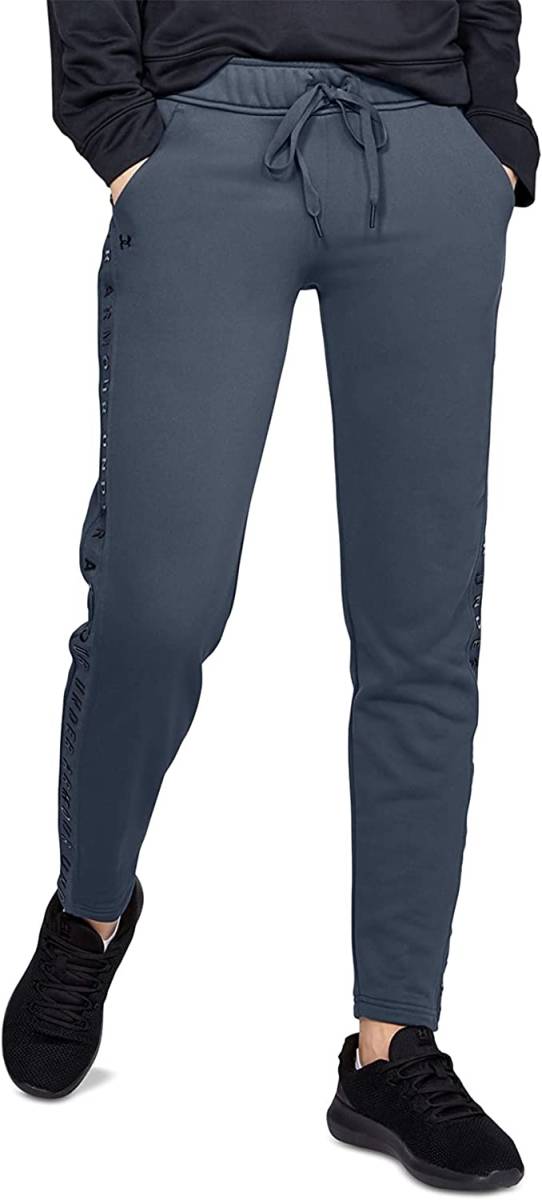 【KCM】Z-under-495-MD★展示品★【アンダーアーマー】レディース ロングテリーパンツ 1344490 ブルーグレー サイズMD_画像1