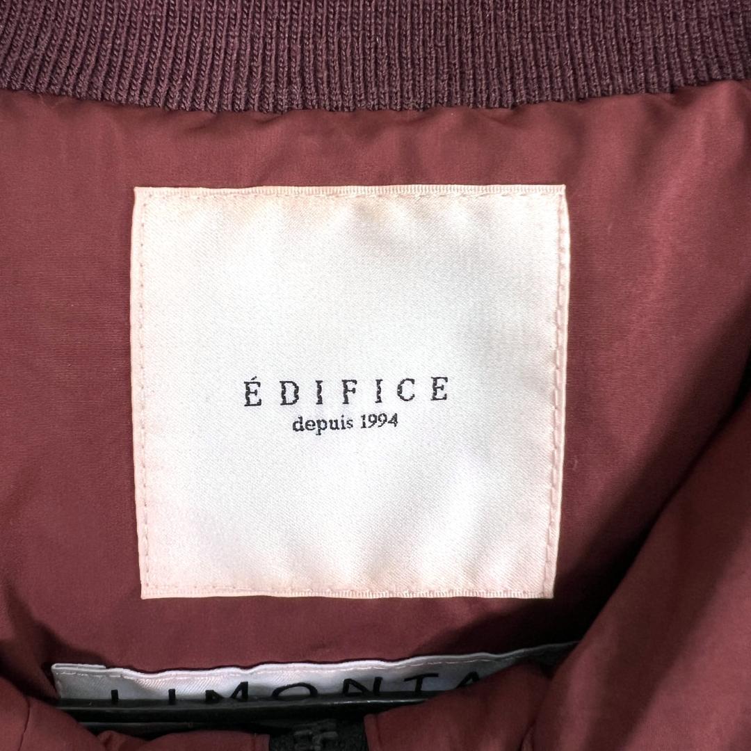 【EDIFICE】エディフィス 赤 レッド ダウンジャケット ジャンパー ブルゾン アウター コート 男性用 メンズ Lサイズ【c006】_画像3