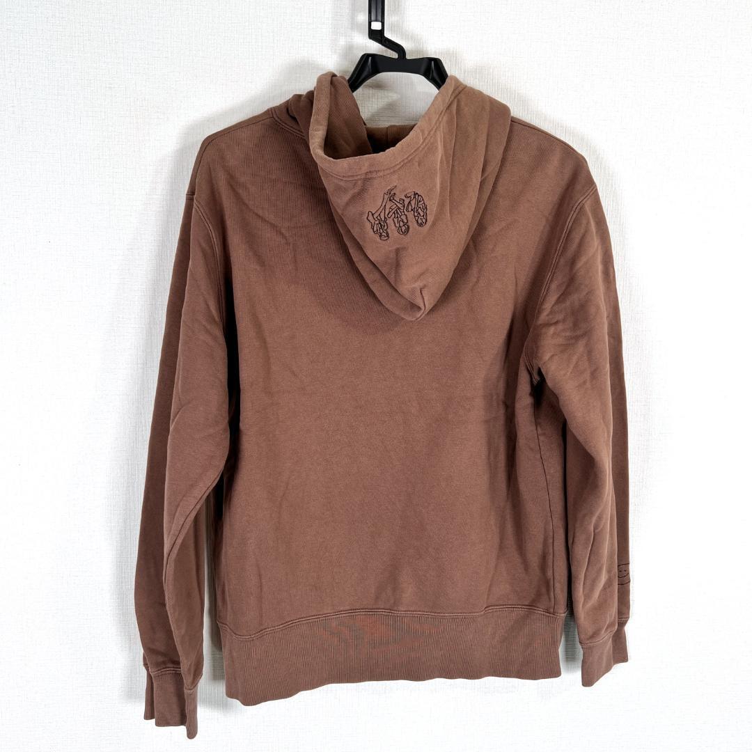 【United Athle】ユナイテッドアスレ ブラウン系 長袖 プルオーバー パーカー フーディー 男性用 メンズ Mサイズ【c014】_画像6