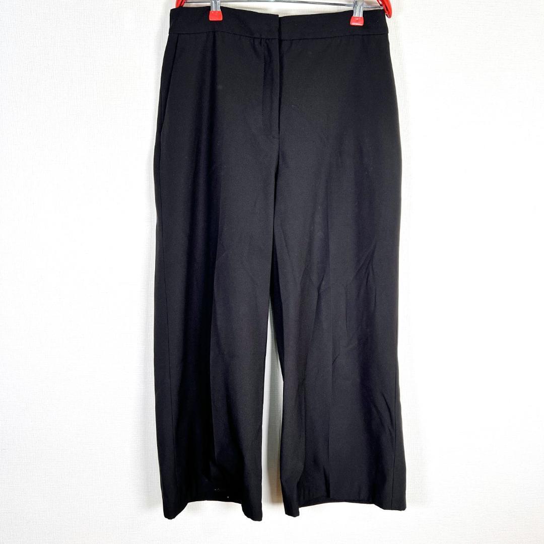 【ZARA BASIC】ザラベーシック 黒 ブラック系 スラックス パンツ ズボン ボトムス 女性用 レディース Mサイズ【c020】_画像1