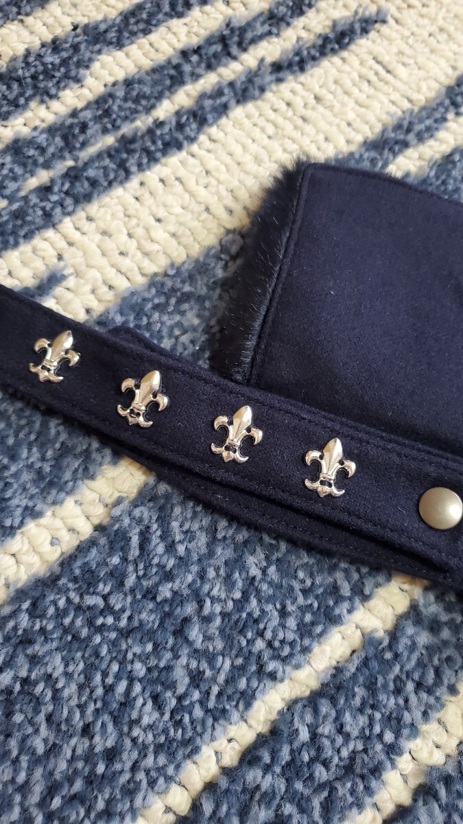 未使用品　ダンスウィズドラゴン ネックウォーマー 黒 付け襟 2WAYファーカラー _画像4