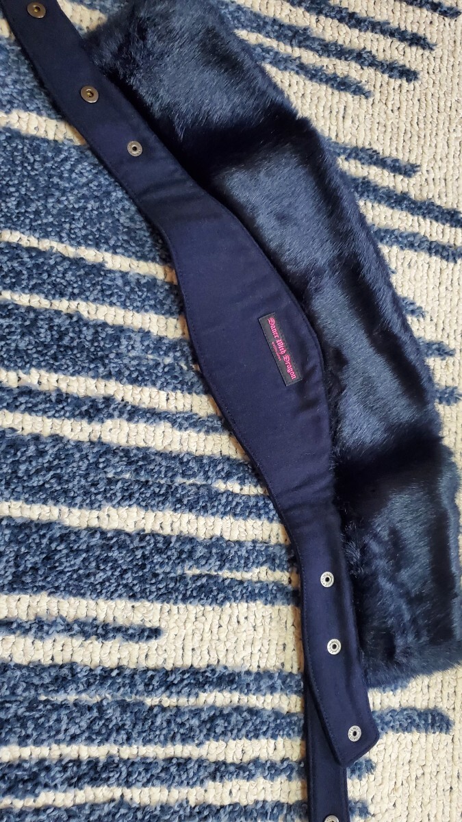 未使用品　ダンスウィズドラゴン ネックウォーマー 黒 付け襟 2WAYファーカラー _画像7