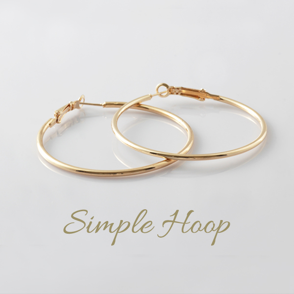 330円スタート/新品/ピアス/フープ/レディース/ピンクゴールド/K18GP/両耳/キャッチレス/開閉式/輪っか/シンプル/メタル/女性/PG_画像3