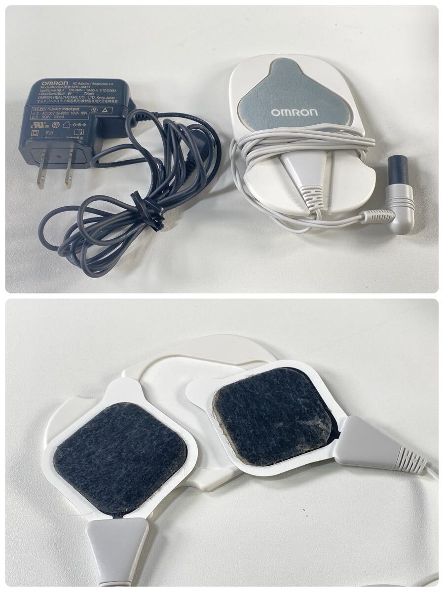 ★動作確認済み OMRON オムロン 温熱低周波治療器 HV-F312 家庭用 ホワイト マッサージ器 温熱 低周波 ケース付き 現状品 中古品 管理KA652_画像10