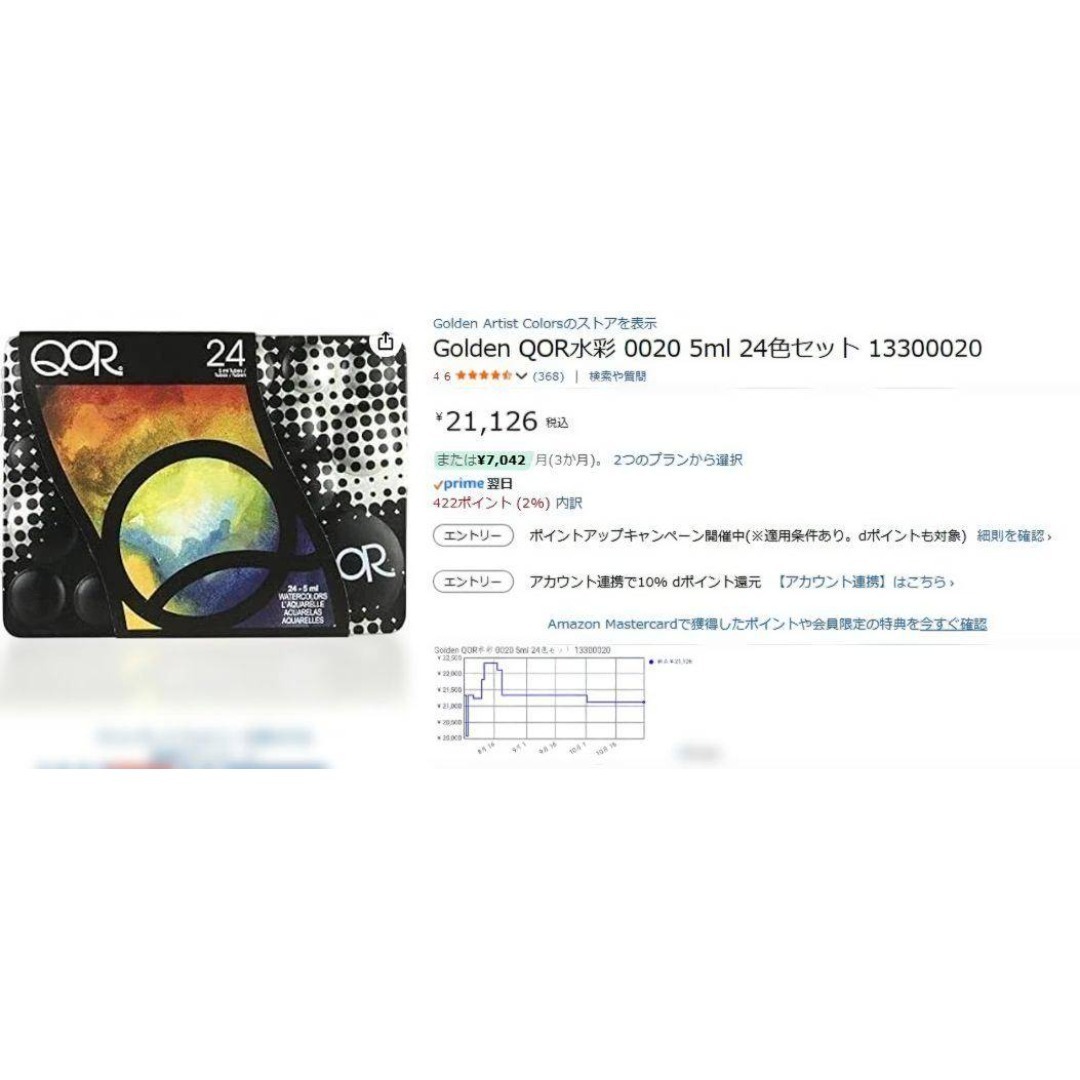 Golden Artist Color QoR 水彩絵の具＊新品未使用未開封_画像2